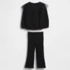 Baby & Toddler Tulle Sweatshirt & Rib Flare Leggings Set