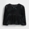Baby & Toddler Velour Bow Top