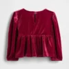 Baby & Toddler Velour Bow Top