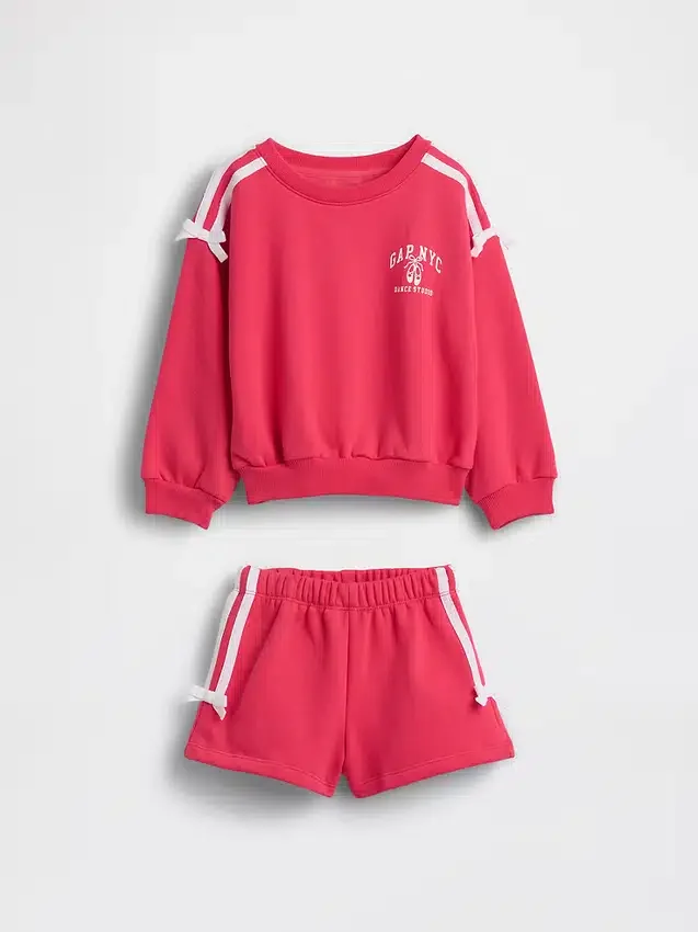 Baby & Toddler Vintagesoft Bow Logo Sweat Set