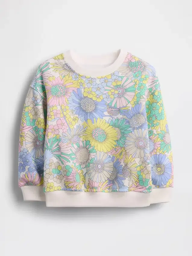 Baby & Toddler Vintagesoft Terry Floral Sweatshirt