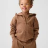 Baby & Toddler Waffle Zip Hoodie