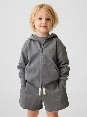 Baby & Toddler Waffle Zip Hoodie