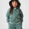 Baby & Toddler Waffle Zip Hoodie