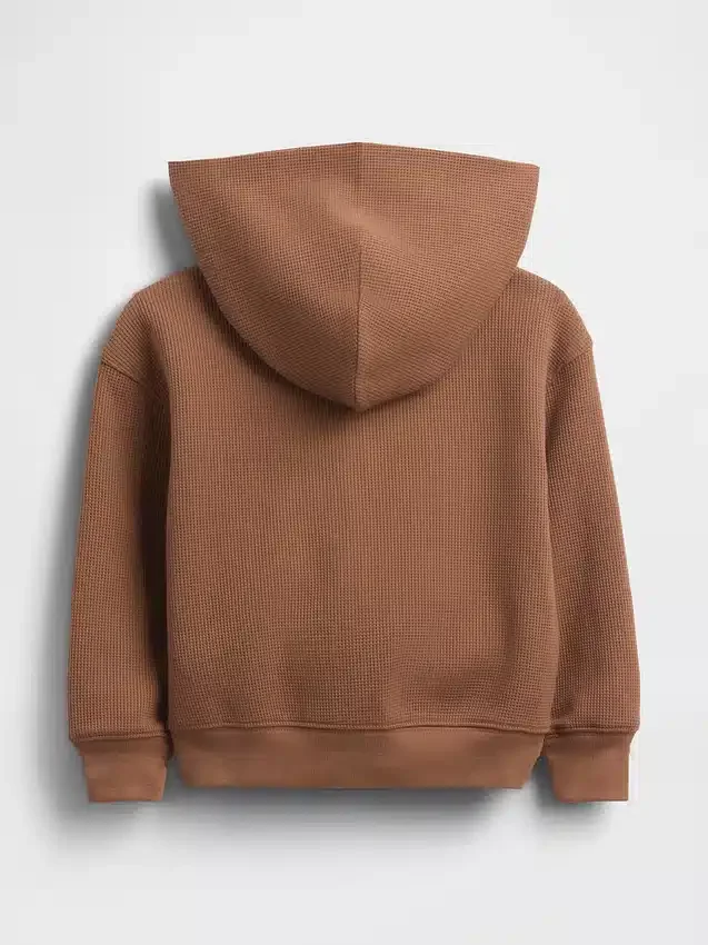 Baby & Toddler Waffle Zip Hoodie
