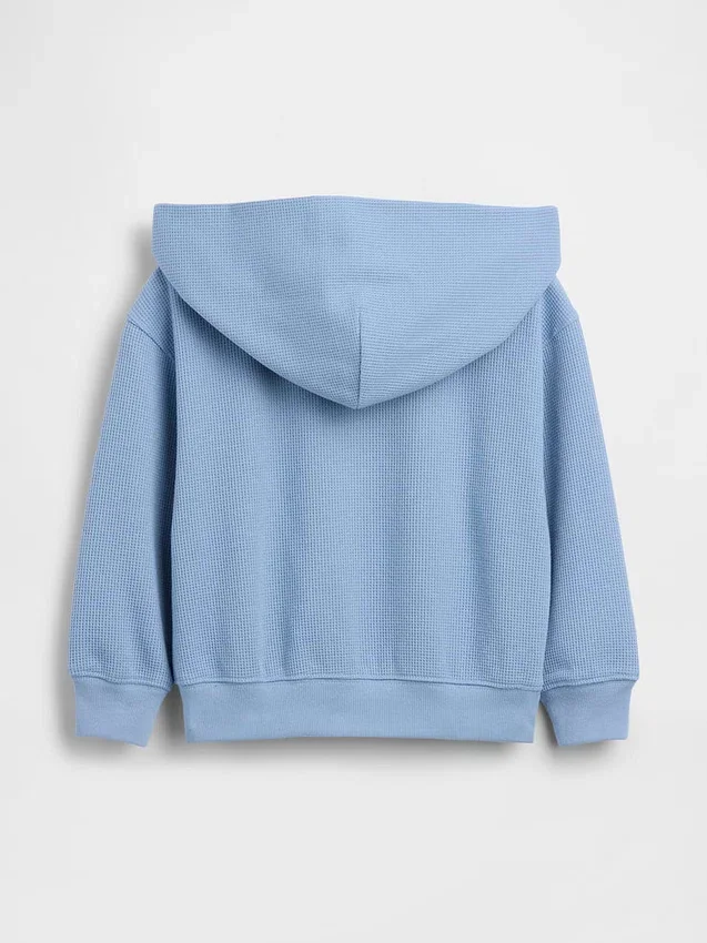 Baby & Toddler Waffle Zip Hoodie