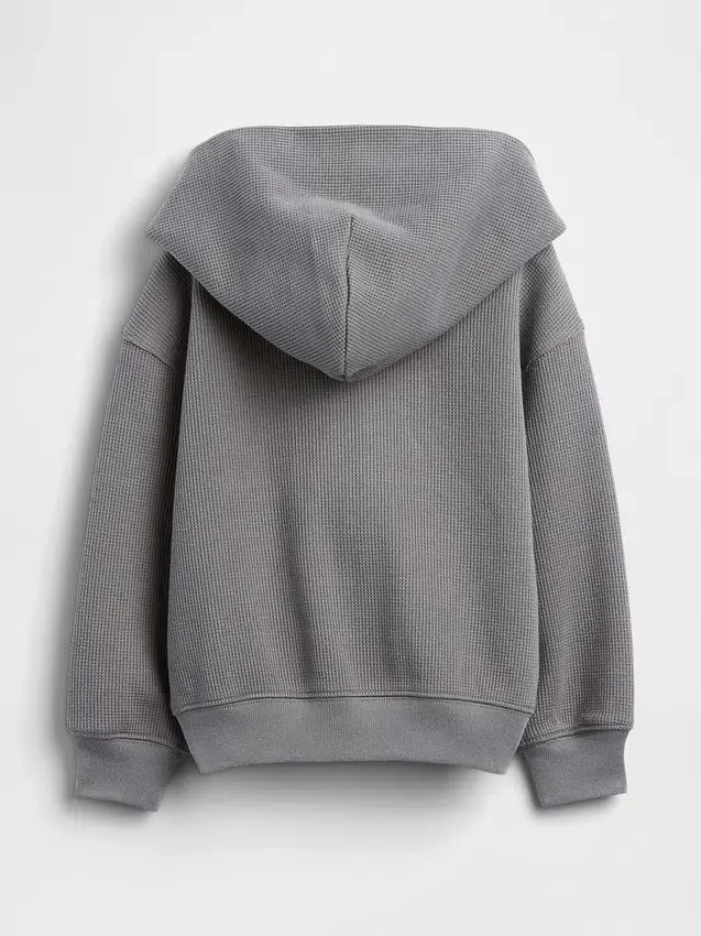 Baby & Toddler Waffle Zip Hoodie