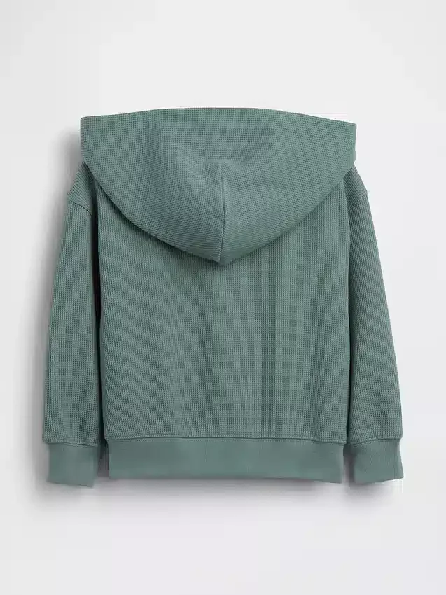 Baby & Toddler Waffle Zip Hoodie