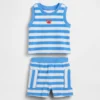 Baby Towel Terry Stripe Outfit Set