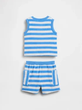 Baby Towel Terry Stripe Outfit Set