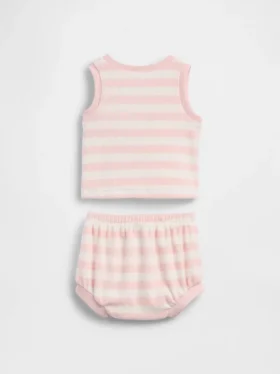 Baby Towel Terry Stripe Outfit Set