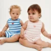 Baby Towel Terry Stripe Outfit Set