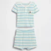 Baby Waffle Henley Outfit Set