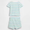 Baby Waffle Henley Outfit Set