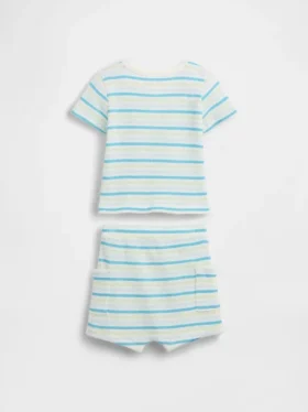 Baby Waffle Henley Outfit Set