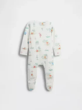 Baby Winnie the Pooh Organic Cotton Footed One-Piece