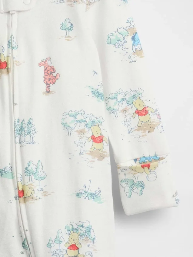 Baby Winnie the Pooh Organic Cotton Footed One-Piece