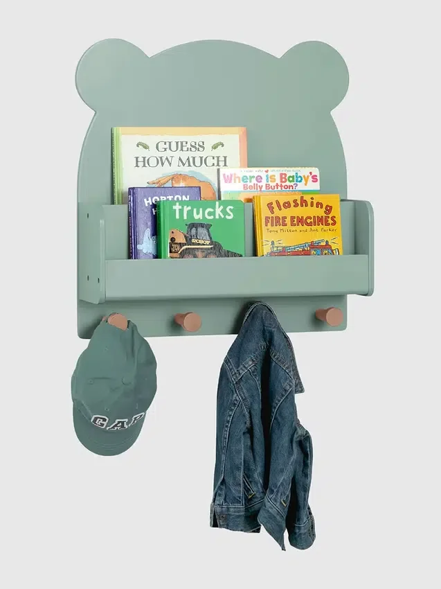 Babygap Brannan Bear Wall Shelf with 4 Hooks