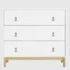 Babygap Legacy 3 Drawer Dresser with Leather Pulls and Interlocking Drawers