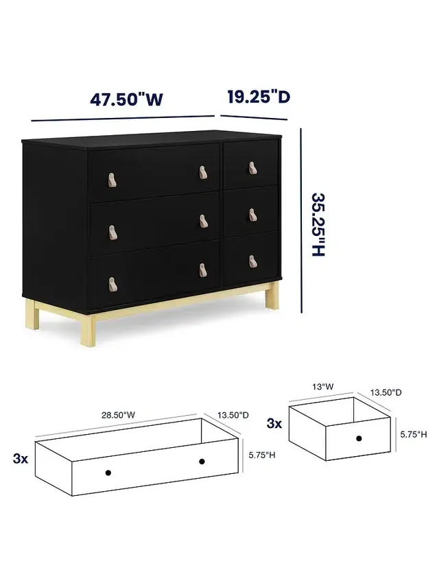 Babygap Legacy Pulls 6 Drawer Dresser