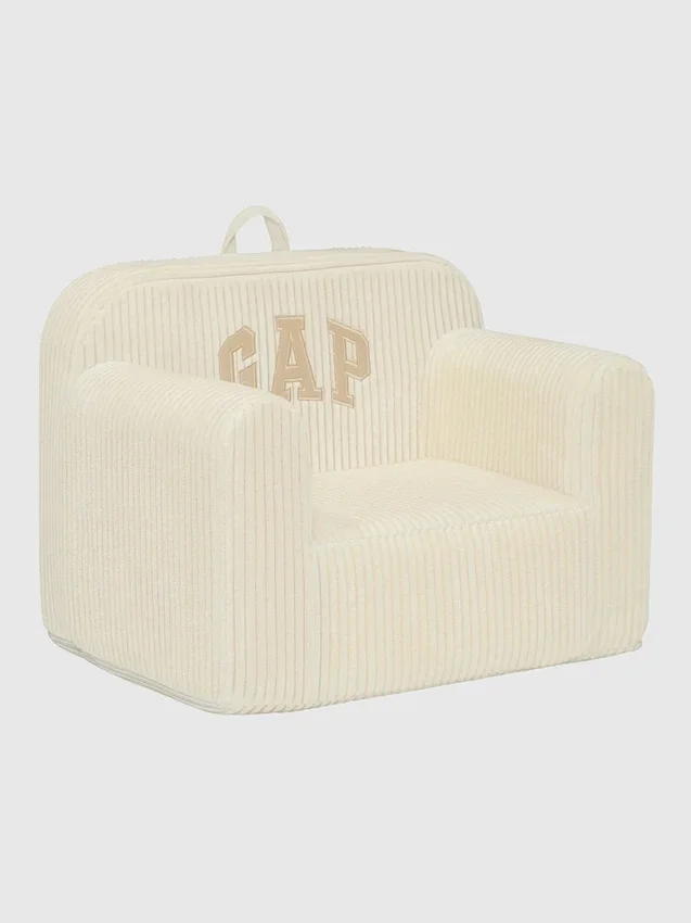 Babygap Ribbed Velour Logo Foam Chair