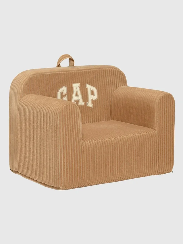 Babygap Ribbed Velour Logo Foam Chair