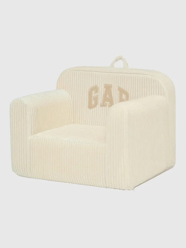 Babygap Ribbed Velour Logo Foam Chair