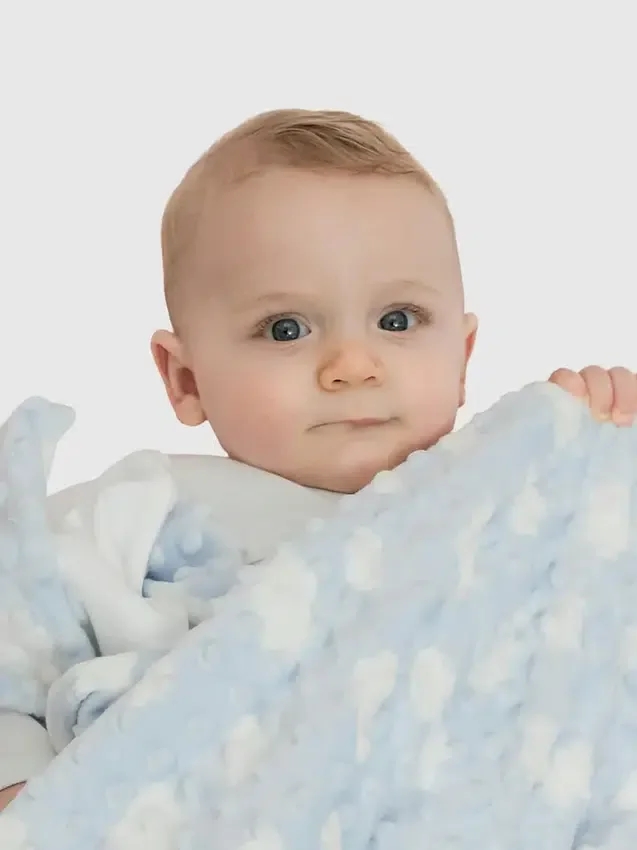 Bamboo Little Blue Cozy Cloud Blanket