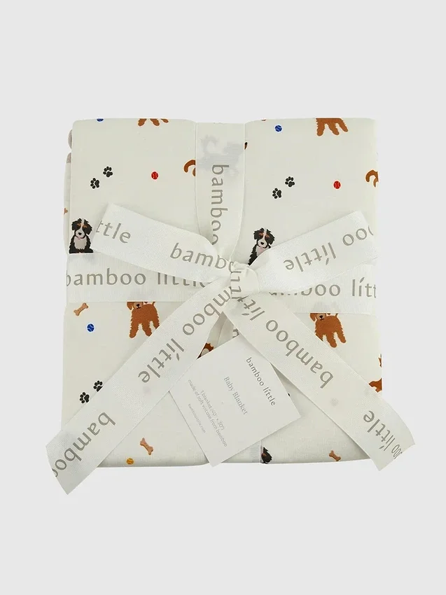 Bamboo Little Dogs Baby Blanket