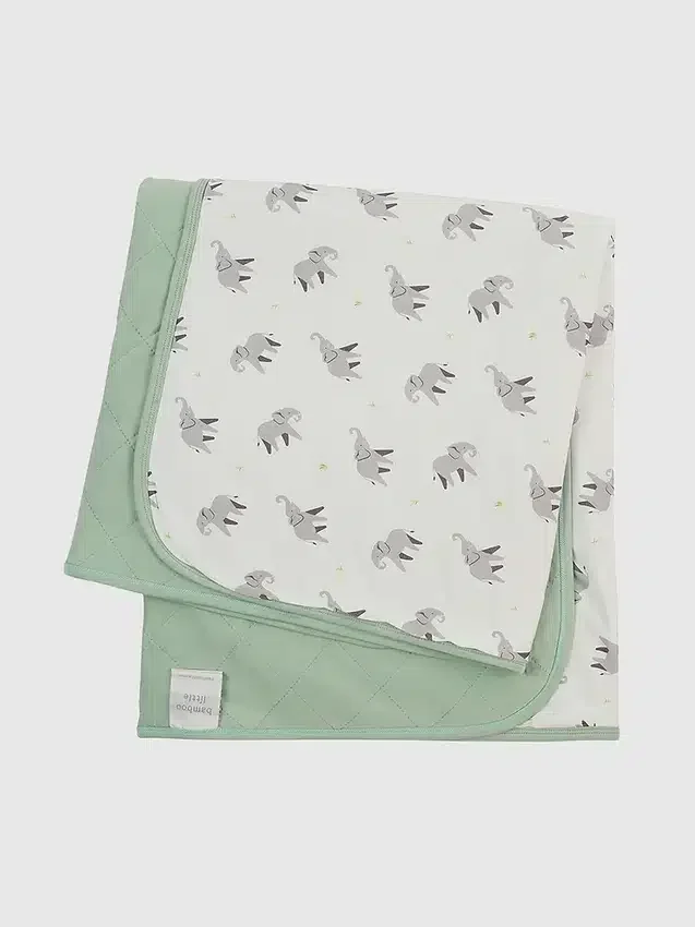 Bamboo Little Elephant Baby Blanket