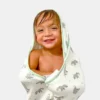 Bamboo Little Elephant Hooded Towel Set