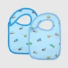 Bamboo Little Trucks Bib Set