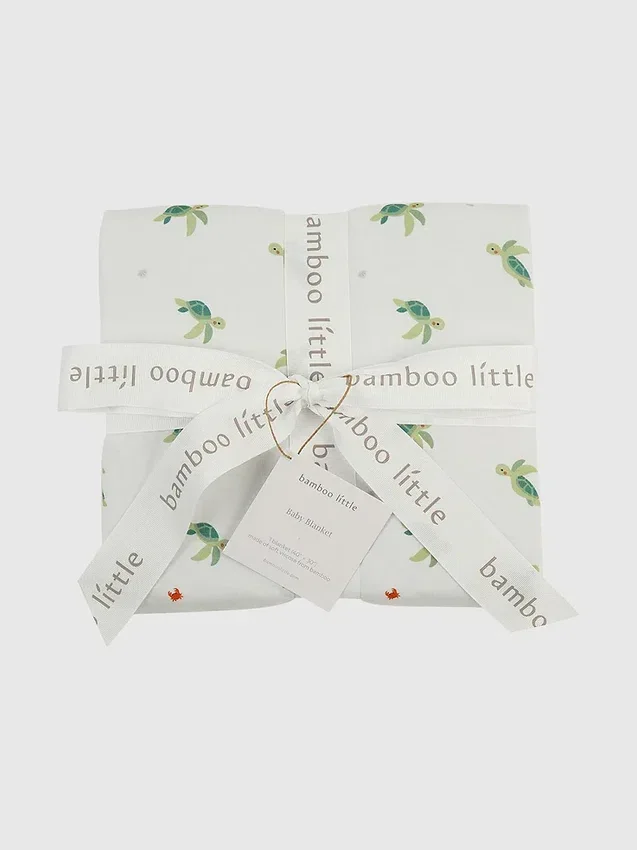 Bamboo Little Turtle Baby Blanket