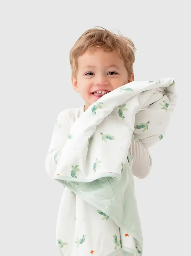 Bamboo Little Turtle Baby Blanket