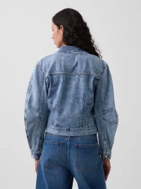 Barrel-Sleeve Icon Denim Jacket