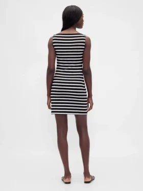 Boatneck Knit Mini Shift Dress