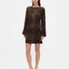 Boatneck Mini Shift Dress