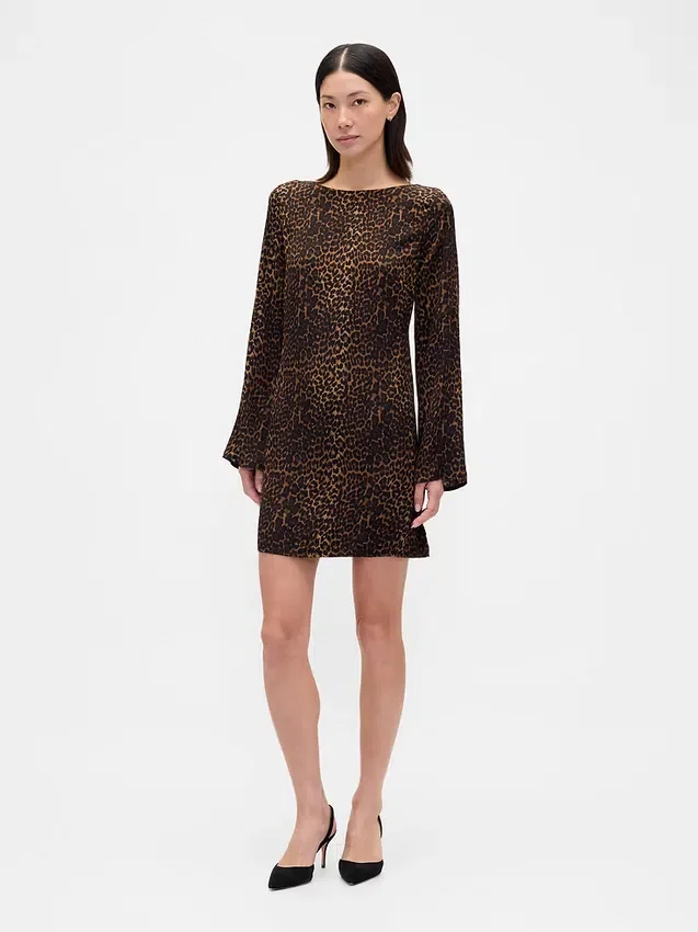 Boatneck Mini Shift Dress