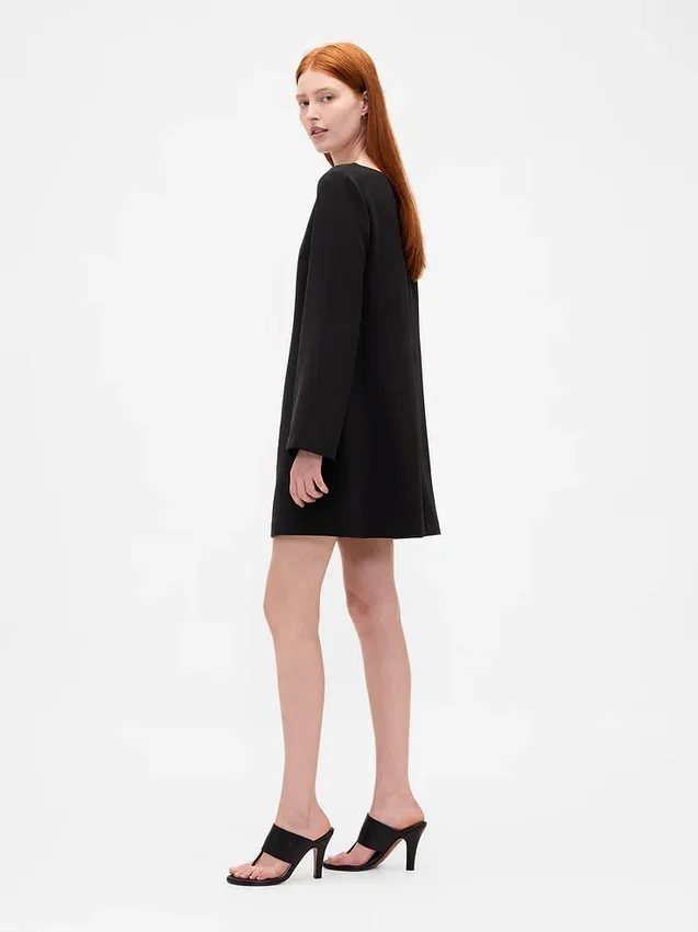 Boatneck Mini Shift Dress