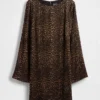 Boatneck Mini Shift Dress