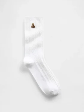 Brannan Bear Cable-Knit Crew Socks