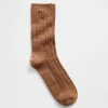 Brannan Bear Cable-Knit Crew Socks