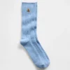 Brannan Bear Cable-Knit Crew Socks