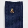 Brannan Bear Cable-Knit Crew Socks