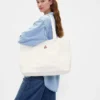 Brannan Bear Logo Denim Tote Bag