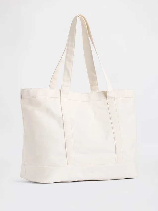 Brannan Bear Logo Denim Tote Bag