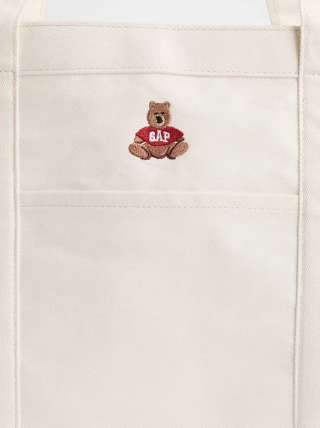 Brannan Bear Logo Denim Tote Bag