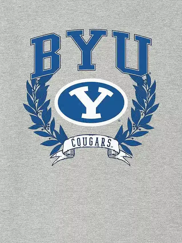 Brigham Young University Laurels Dark Graphic T-Shirt