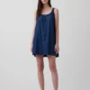 Button-Front Mini Dress