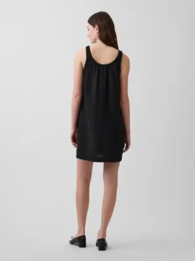 Button-Front Mini Dress